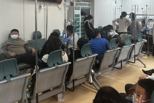 患者在醫院就診。圖片由西安交通大學第二附屬醫院提供